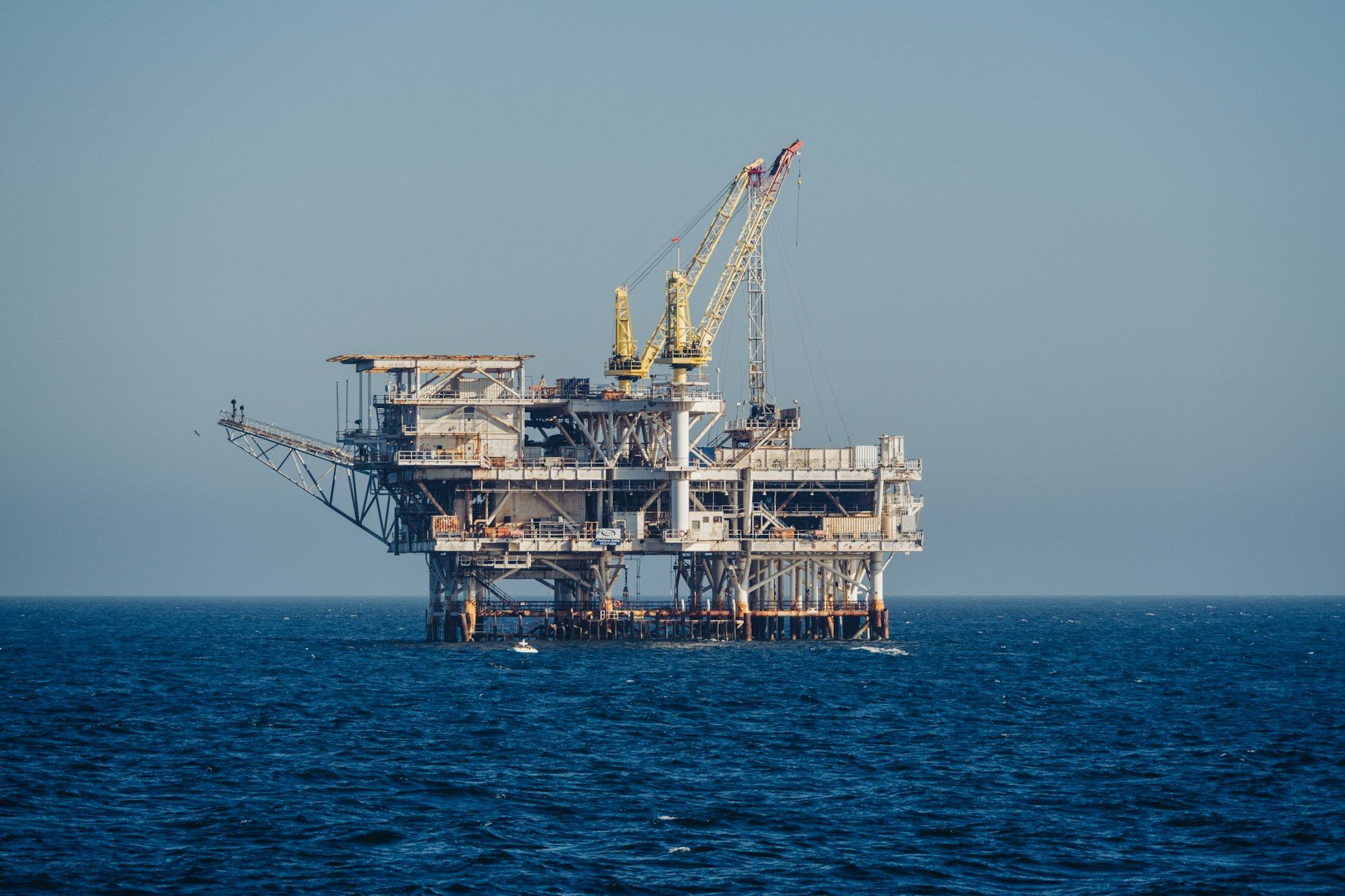 Offshore production platform in open sea